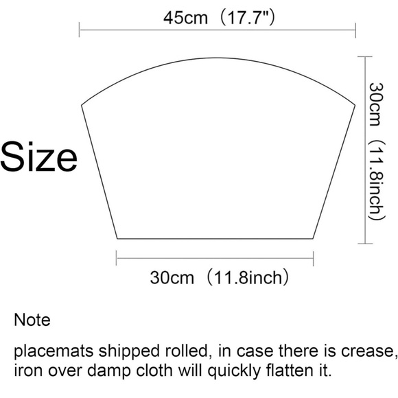 Shacos Set of 4 Placemats, Easy clean Indoor/outdoor - Picture 4 of 9